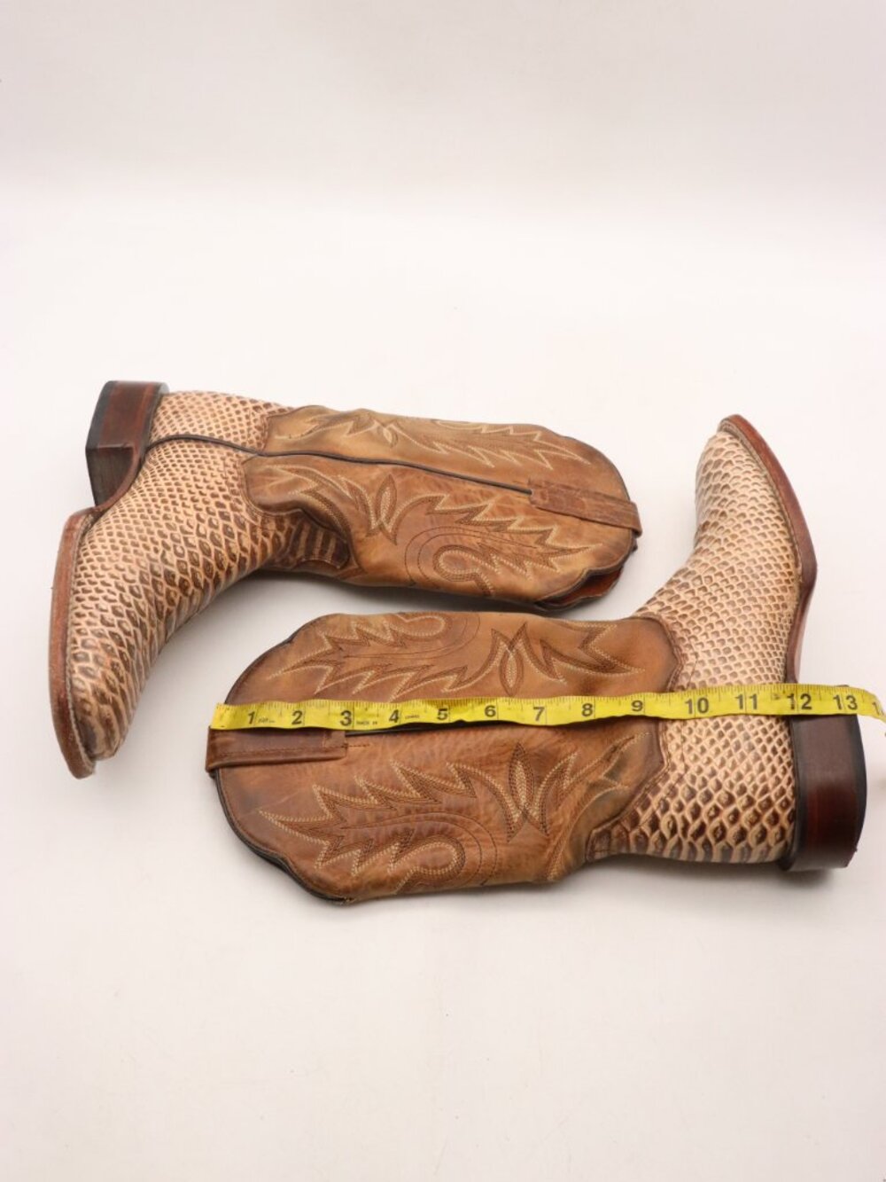 Dan Post Dee Women's Size 8 M Brown Embossed Leather Cowboy Western Shoes 4939 - Picture 6 of 9